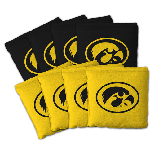 Iowa Hawkeyes Dual-Sided All-Weather Cornhole Bags – Set of 8