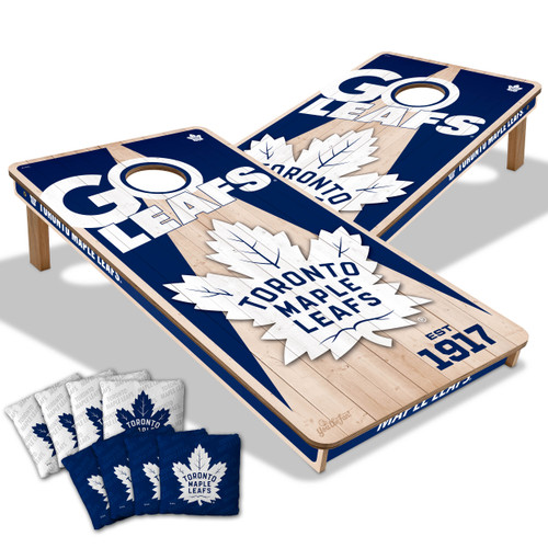 Toronto Maple Leafs Cornhole Set with Team Bags