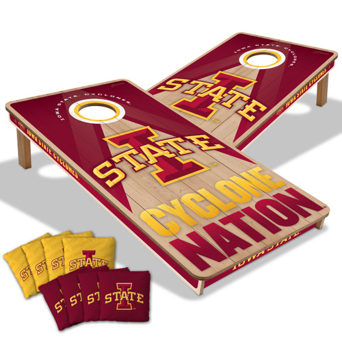 Iowa State Cyclones Slogan Series Cornhole Set with Team Bags