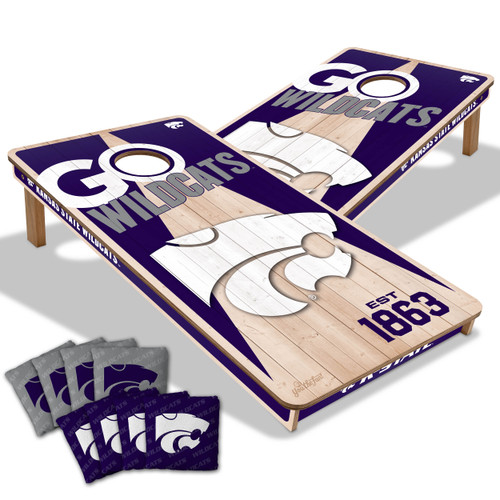 Kansas State Wildcats Cornhole Set with Team Bags