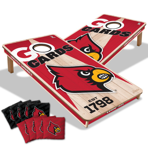 Louisville Cardinals Cornhole Set with Team Bags