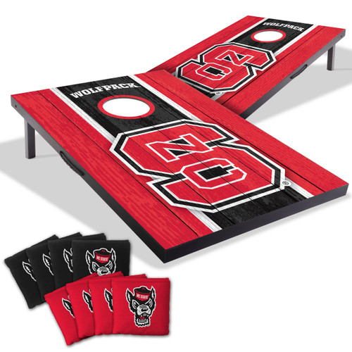 North Carolina State Wolfpack MDF Tailgate Cornhole Set with Team Bags