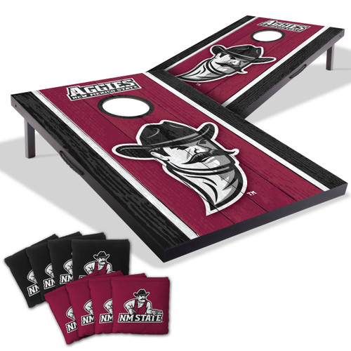 New Mexico State Aggies MDF Tailgate Cornhole Set with Team Bags