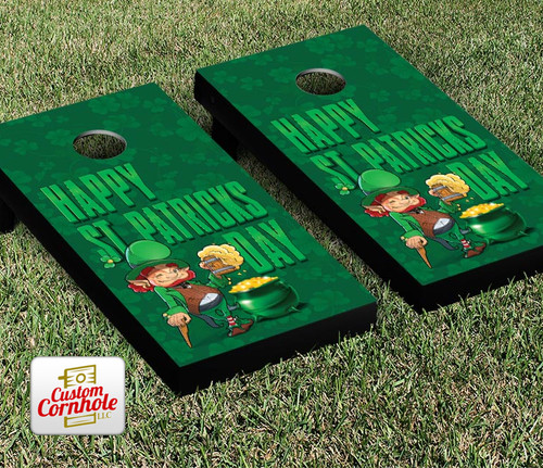 St Patricks Day Cornhole Set with Bags