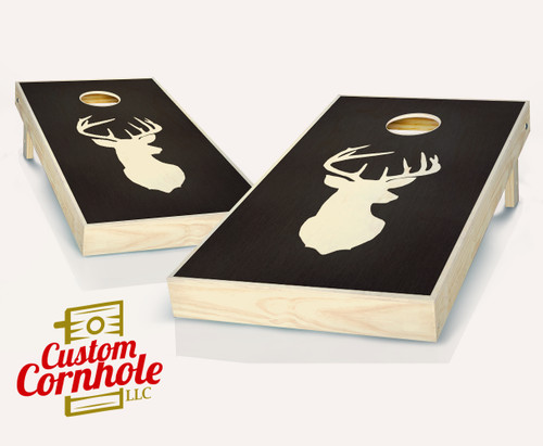 Buck Stained Cornhole Set with Bags