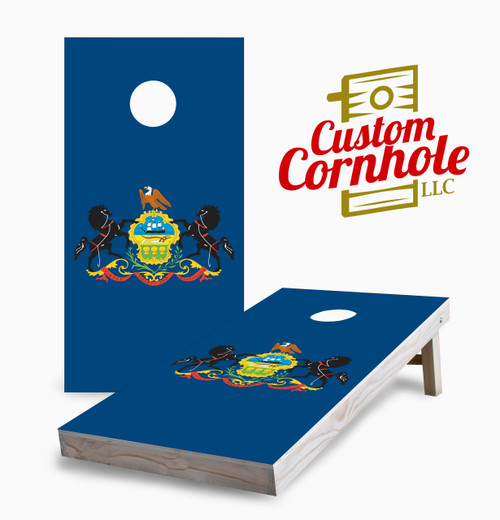 Pennsylvania Flag Cornhole Set with Bags