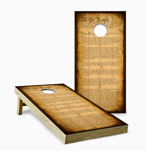 US Constitution Themed Cornhole Set with Bags
