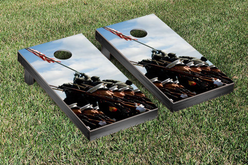 US Marines Marching Cornhole Set with Bags