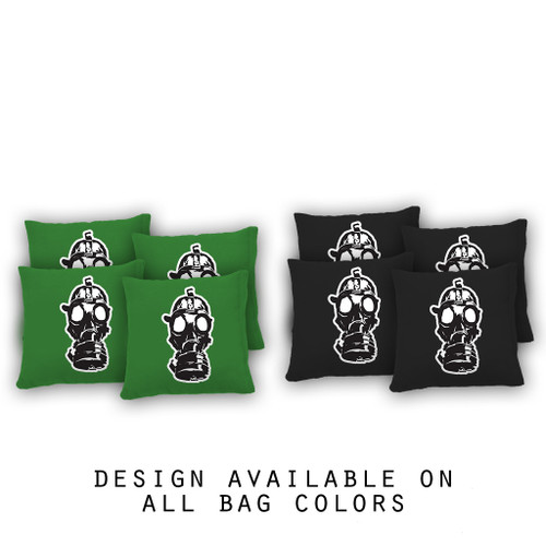 Gas Mask Cornhole Bags - Set of 8