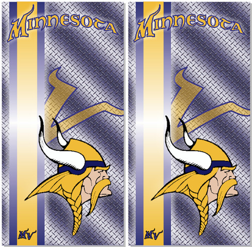 Minnesota Vikings Cornhole Wrap Vinyl Skin Board NFL Sports Vinyl Decal  WA16 |