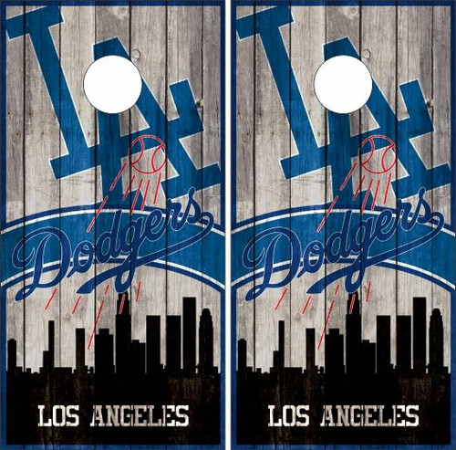 LA Dodgers Skull Vinyl Decal ~ Car Sticker - for Walls, Cornhole