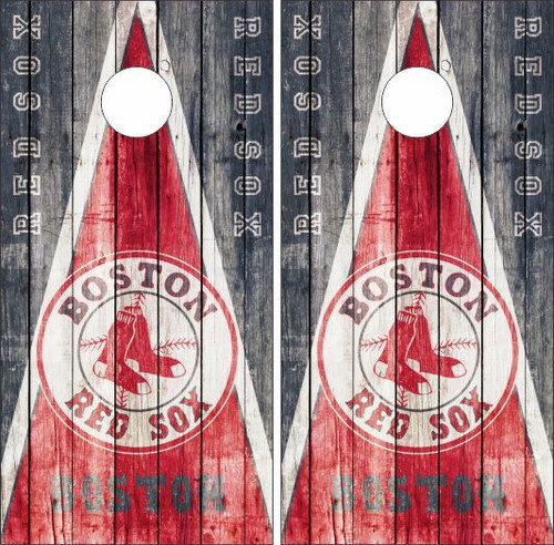 Boston Red Sox Cornhole Wraps - Set of 2 - Custom Cornhole, LLC