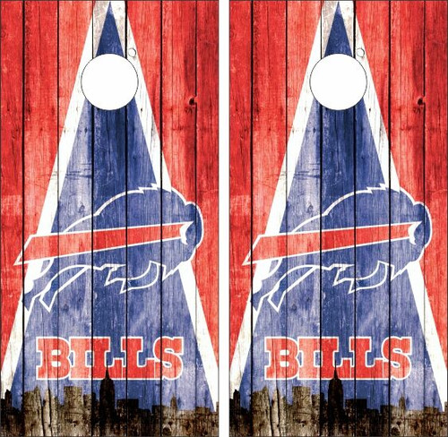 Buffalo Bills Version 3 Cornhole Wraps - Set of 2