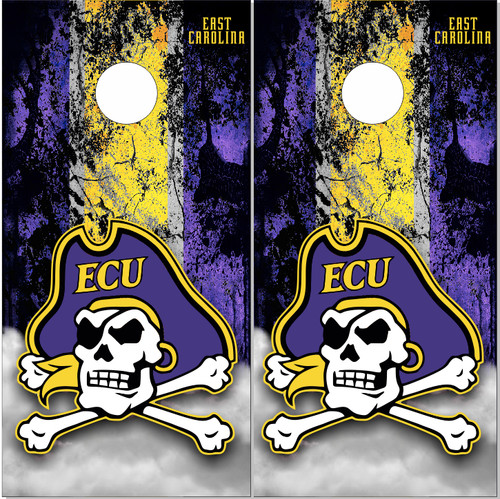 East Carolina ECU Pirates Cornhole Wraps - Set of 2