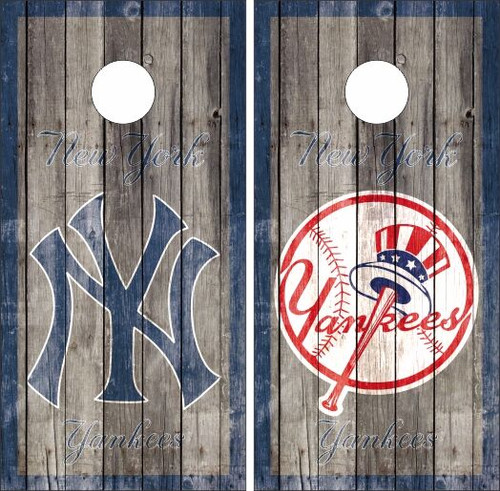 New York Yankees Version 2 Cornhole Wraps - Set of 2