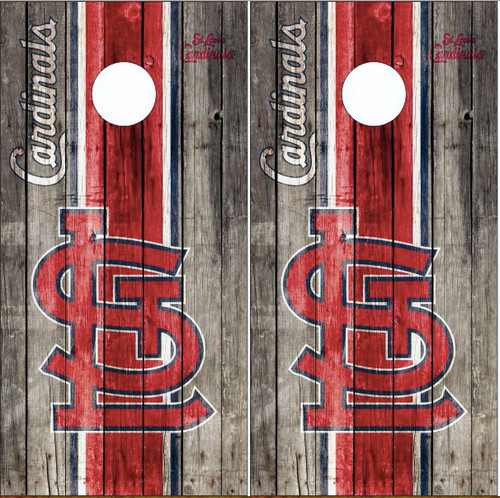 St. Louis Cardinals Version 2 Cornhole Wraps - Custom Cornhole, LLC