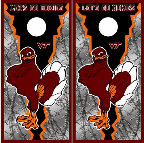 Virginia Tech Hokies Version 2 Cornhole Wraps - Set of 2