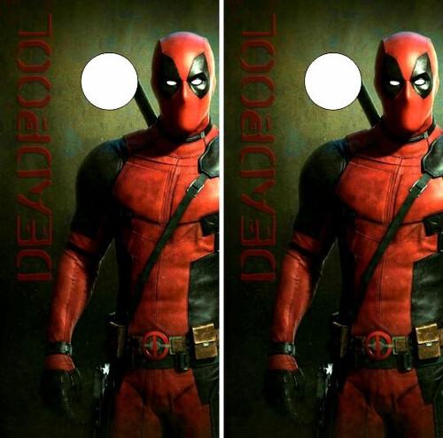 Deadpool Cornhole Wraps - Set of 2