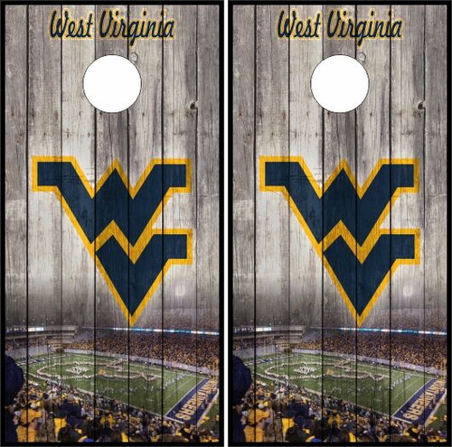 West Virginia Mountaineers Version 2 Cornhole Wraps - Set of 2