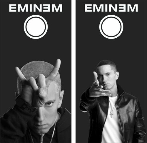 Eminem Cornhole Wraps - Set of 2