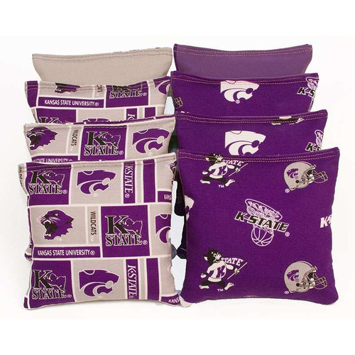 Kansas State Wildcats (Version 2) Cornhole Bags - Set of 8