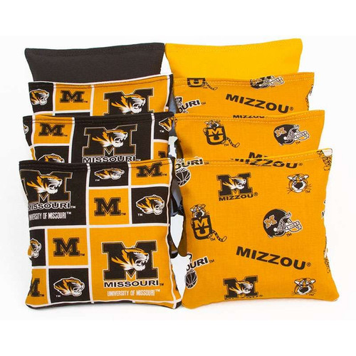 Missouri Tigers (Version 2) Cornhole Bags - Set of 8