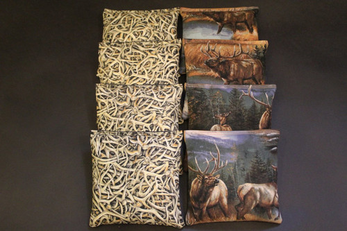 Deer Antlers Cornhole Bags - Set of 8