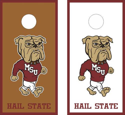 Mississippi State Bulldogs Version 2 Cornhole Wraps - Set of 2
