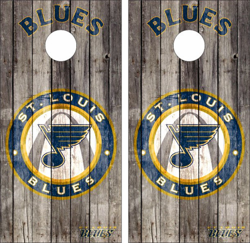 St Louis Blues/ Cardinals Cornholeset Cornhole Set Baggo 