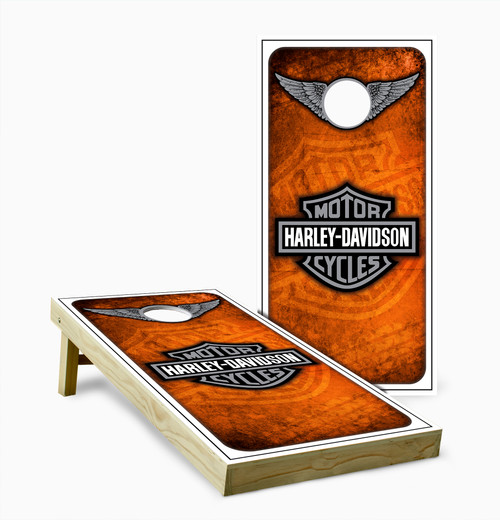 Harley Davidson Wings Cornhole Set with Bags