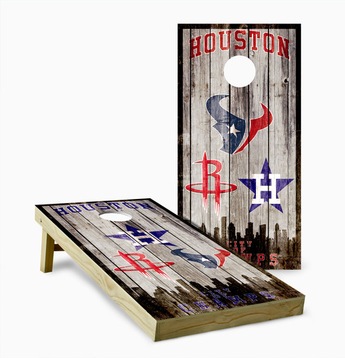 Houston Sports Cornhole Set with Bags