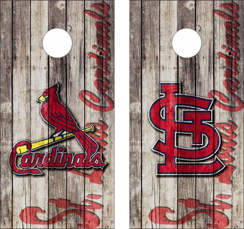 St. Louis Cardinals Version 4 Cornhole Set with Bags - Custom Cornhole, LLC