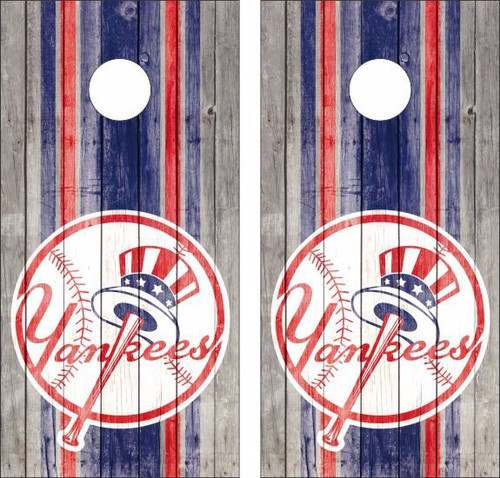 New York Yankees Version 9 Cornhole Wraps - Set of 2