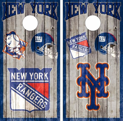 New York Sports Cornhole Wraps - Set of 2