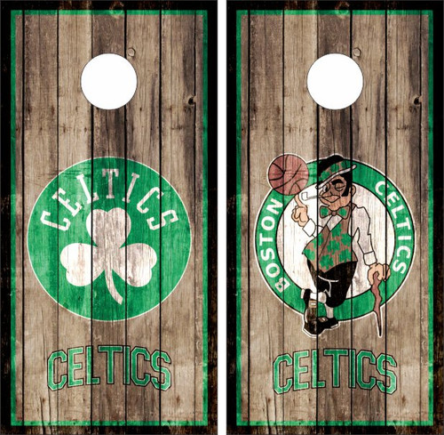 Boston Celtics Cornhole Wraps - Set of 2