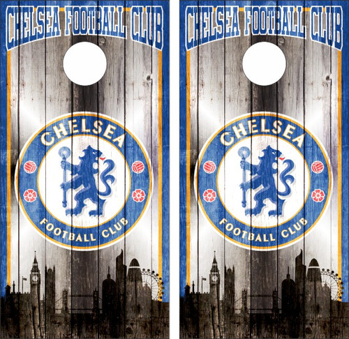 Chelsea F.C. Version 3 Cornhole Wraps - Set of 2