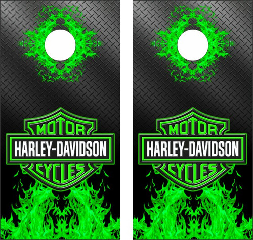 Harley Davidson Version 2 Cornhole Wraps - Set of 2