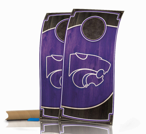 Kansas State Wildcats Wood Cornhole Wraps - Set of 2