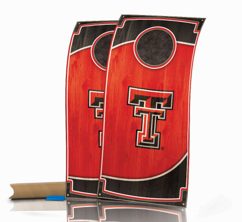 Texas Tech Red Raiders Wood Cornhole Wraps - Set of 2