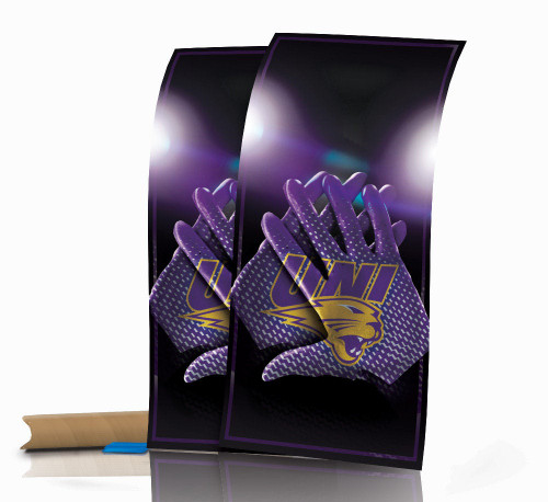 Northern Iowa Panthers Gloves Cornhole Wraps - Set of 2