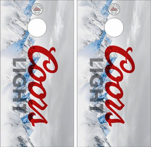 Coors Light Version 2 Cornhole Wraps - Set of 2