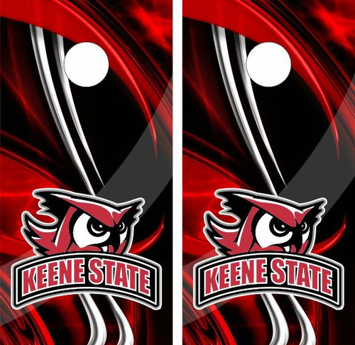 Keene State Owls Cornhole Wraps - Set of 2