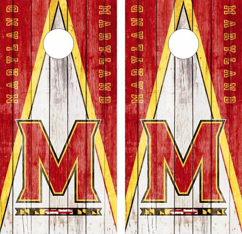 Maryland Terrapins Version 4 Cornhole Wraps - Set of 2