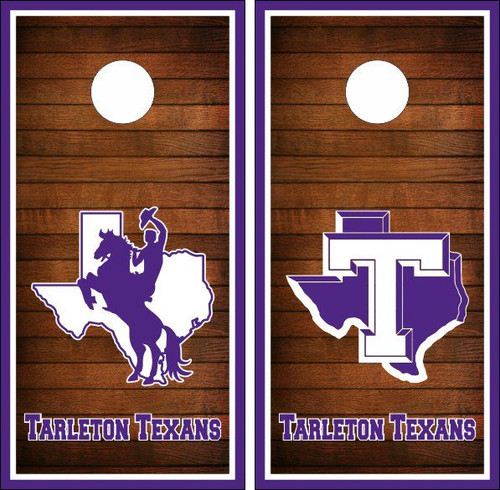 Tarleton State Texans Cornhole Wraps - Set of 2