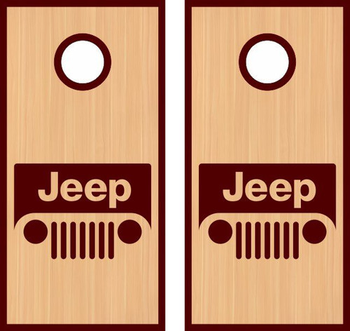 Jeep Version 4 Cornhole Wraps - Set of 2