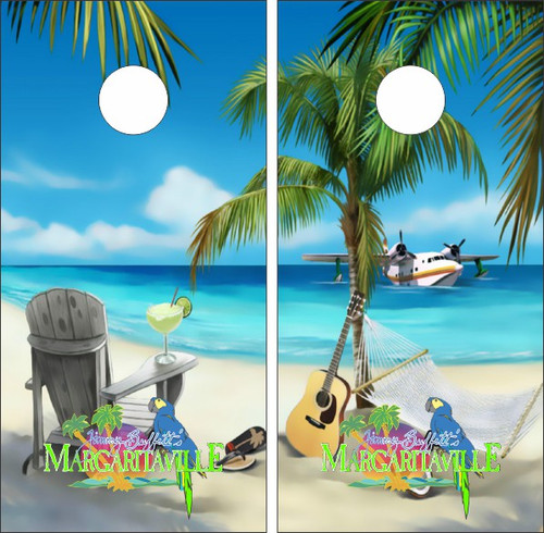 Margaritaville Version 4 Cornhole Wraps - Set of 2