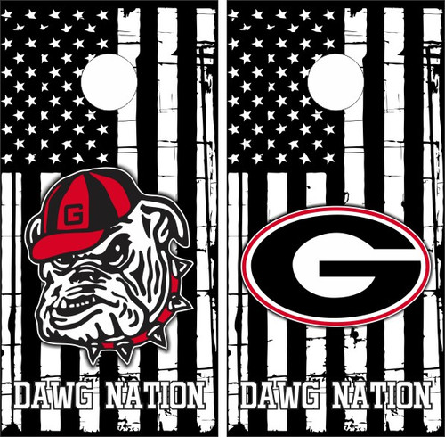 Georgia Bulldogs Version 7 Cornhole Wraps - Set of 2