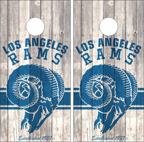 Los Angeles Rams Version 3 Cornhole Wraps - Set of 2