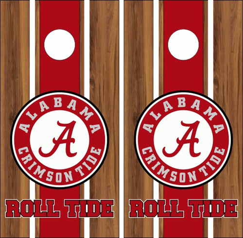 Alabama Crimson Tide Version 6 Cornhole Wraps - Set of 2