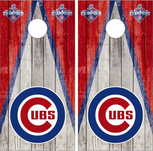 Chicago Cubs Version 20 Cornhole Wraps - Set of 2